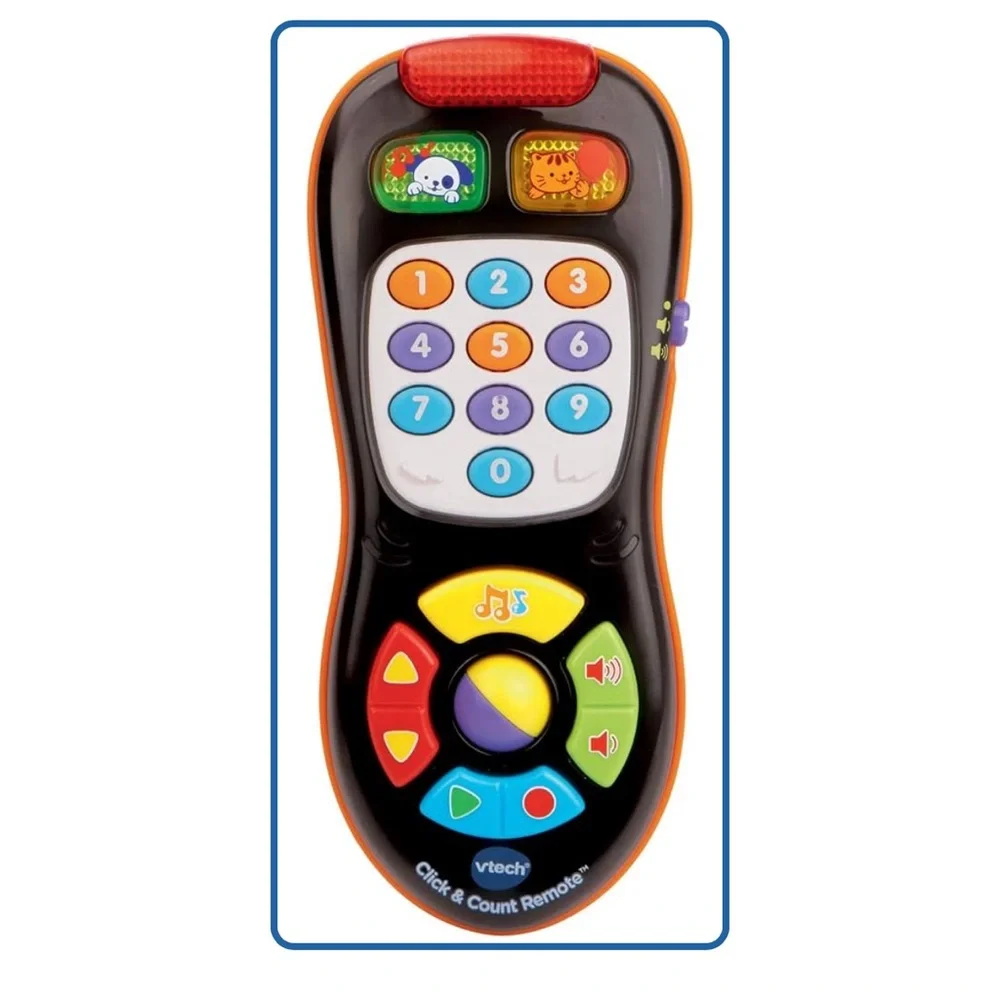 VTech Click & Count Remote - Black and Multicolor